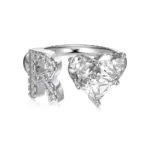 Initial R Heart Ring