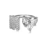 Initial M Heart Ring