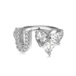Initial U Heart Ring