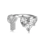 Initial Y Heart Ring