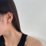 Radiant Pear Drop 18K Hoop Earrings - 925 Sterling Silver - Image 8