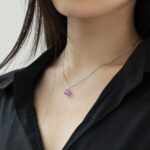Pink Heart Zirconia Jewelry Set - 925 Sterling Silver Necklace, Earrings, and Ring - Image 11