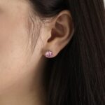 Pink Heart Zirconia Jewelry Set - 925 Sterling Silver Necklace, Earrings, and Ring - Image 14