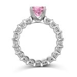 Pink Heart Zirconia Jewelry Set - 925 Sterling Silver Necklace, Earrings, and Ring - Image 7