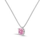 Pink Heart Zirconia Jewelry Set - 925 Sterling Silver Necklace, Earrings, and Ring - Image 8