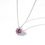 Pink Heart Zirconia Jewelry Set - 925 Sterling Silver Necklace, Earrings, and Ring - Image 9