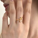 Fly High Airplane Ring 925 Sterling Silver (Gold) - Image 4
