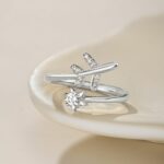Fly High Airplane Ring 925 Sterling Silver - Image 3