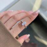Radiant Oval Ring 925 Sterling Silver - Image 3