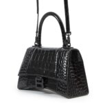 Balenciaga Hourglass Large – Croc Black - Image 3