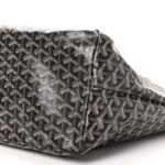 Goyard Saint Louis Tote GM (Black with Tan Leather Trim) - Image 5