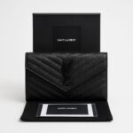 YSL So Black Cassandre Envelope Chain Wallet On Chain - Image 3