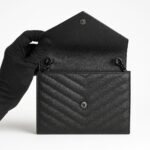 YSL So Black Cassandre Envelope Chain Wallet On Chain - Image 5