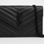 YSL So Black Cassandre Envelope Chain Wallet On Chain - Image 6