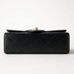 Chanel Classic Quilted Double Flap Bag – Black with Gold  - Image 6