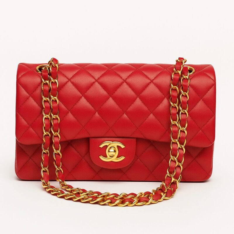 Chanel Classic Red Flap Bag Medium