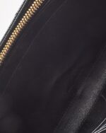 YSL Black Leather Envelope Chain Wallet with Gold Hardware - Image 14