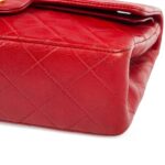 Chanel Classic Red Flap Bag Medium - Image 12