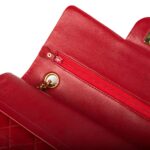 Chanel Classic Red Flap Bag Medium - Image 8