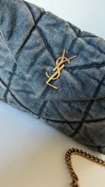 YSL Loulou Denim Medium Shoulder Bag - Image 12