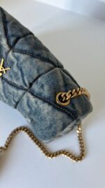 YSL Loulou Denim Medium Shoulder Bag - Image 7