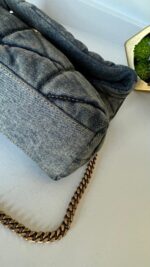 YSL Loulou Denim Medium Shoulder Bag - Image 9