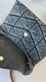 YSL Loulou Denim Medium Shoulder Bag - Image 8