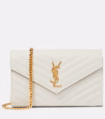 YSL Cassandre Matelassé Envelope Wallet on Chain - Image 2