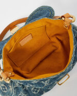 LV Pleated Mini Denim Shoulder Bag - Image 7