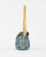 LV Pleated Mini Denim Shoulder Bag - Image 2