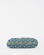 LV Pleated Mini Denim Shoulder Bag - Image 6