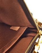LV Monogram Coated Canvas Multi Pochette Crossbody Bag - Image 9