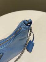 Prada Re-Edition 2005 Nylon Cross Body – Light Blue - Image 9