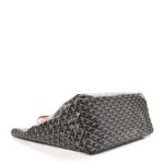 Goyard Saint Louis Tote GM (Black with Tan Leather Trim) - Image 4