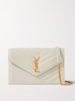 YSL Cassandre Matelassé Envelope Wallet on Chain